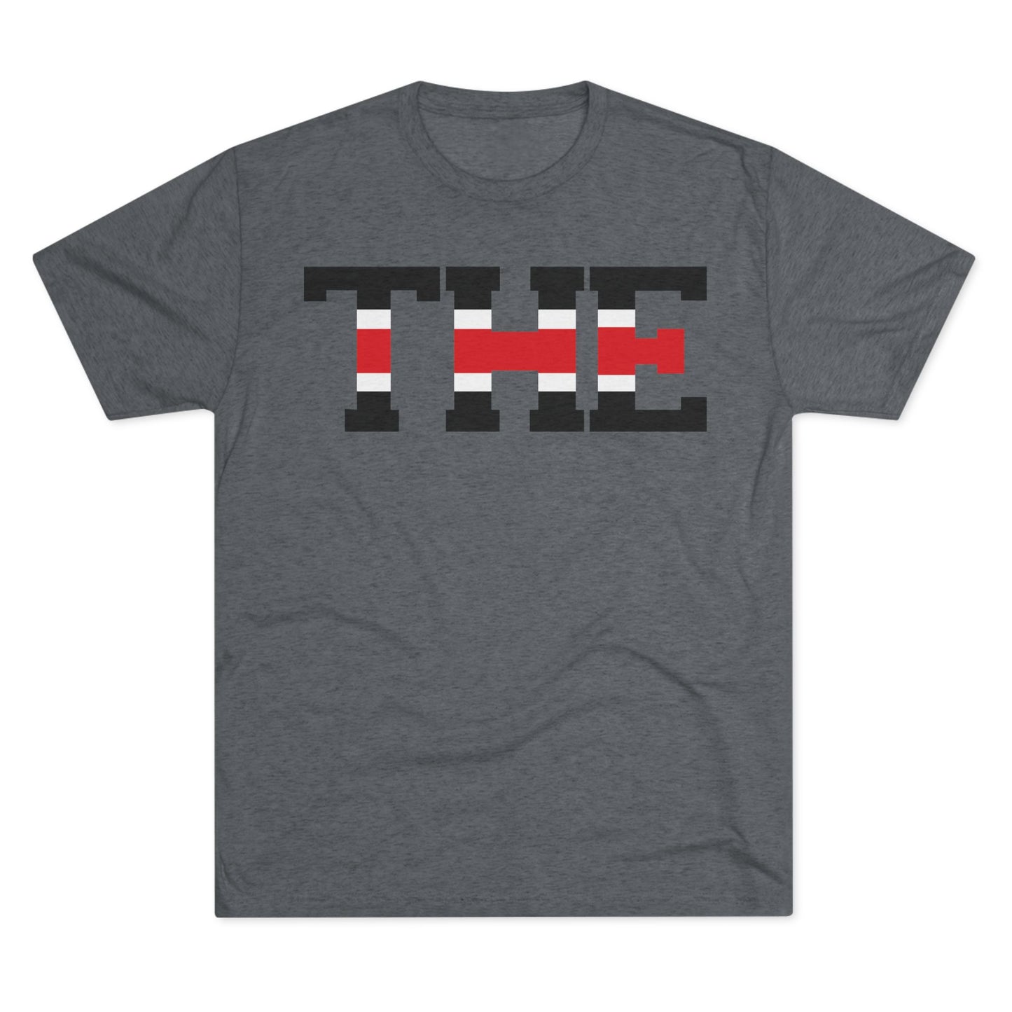 THE GRAPHIC-Casual Unisex Crew Tee - 'THE' Graphic Tri-Blend Shirt