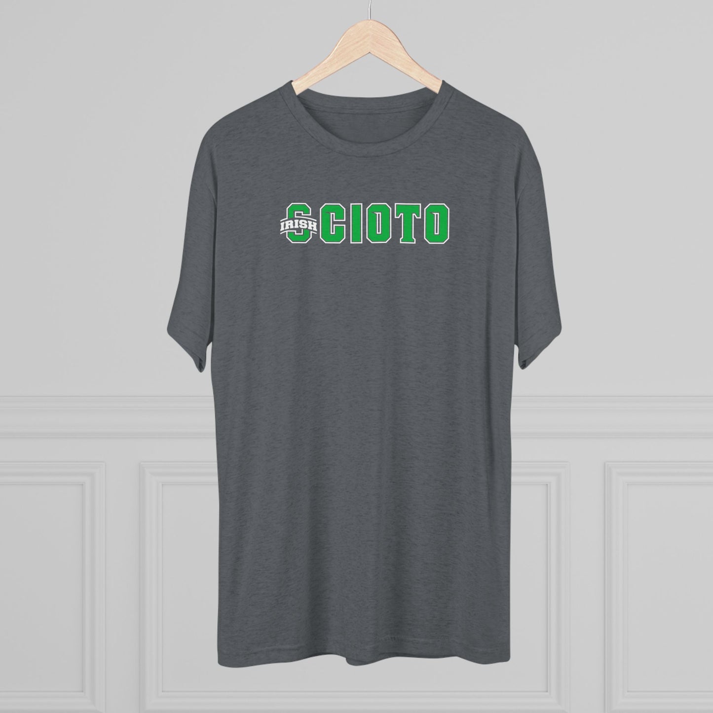 SCIOTO (IRISH LOGO SUBSTITUTION)-Unisex Tri-Blend Crew Tee