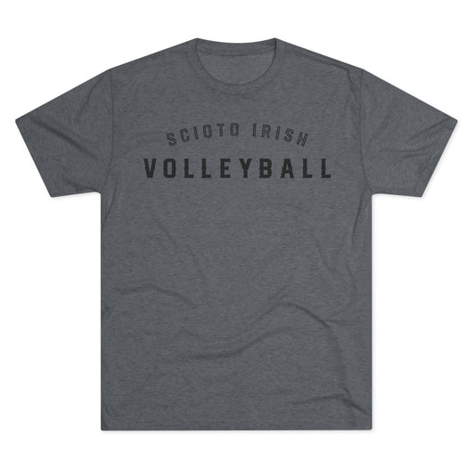 SCIOTO IRISH (arched type)_VOLLEYBALL-Unisex Tri-Blend Crew Tee