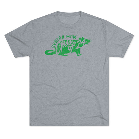 SENIOR MOM CLASS OF 24 (GYM) RAT_Unisex Tri-Blend Crew Tee