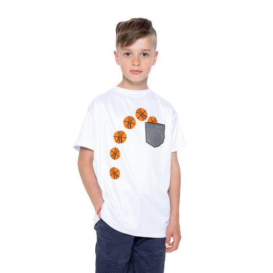 BASKETBALL GRAPHIC INTO POCKET-Kids Sports Jersey (AOP)