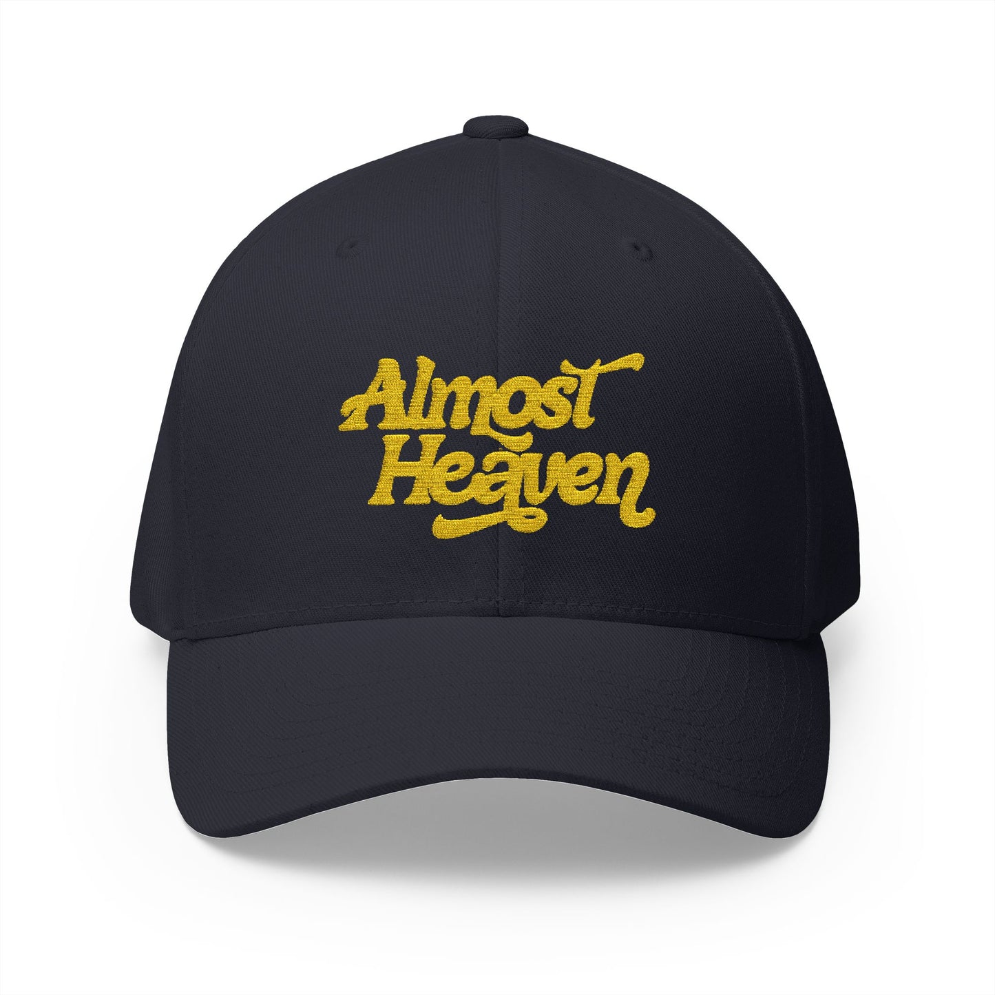 Almost Heaven_WBGV(back) - Embroidered Cap — Retro Script Hat