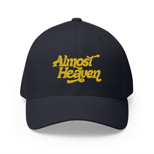 Almost Heaven_WBGV(back) - Embroidered Cap — Retro Script Hat