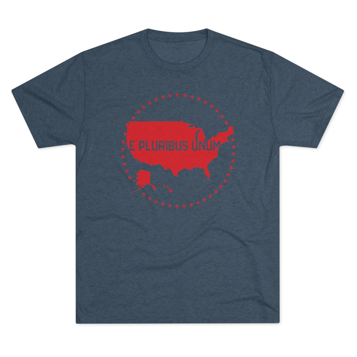 E PLURIBUS UNUM_USA MAP_STARS MEDALLION Crew Tee