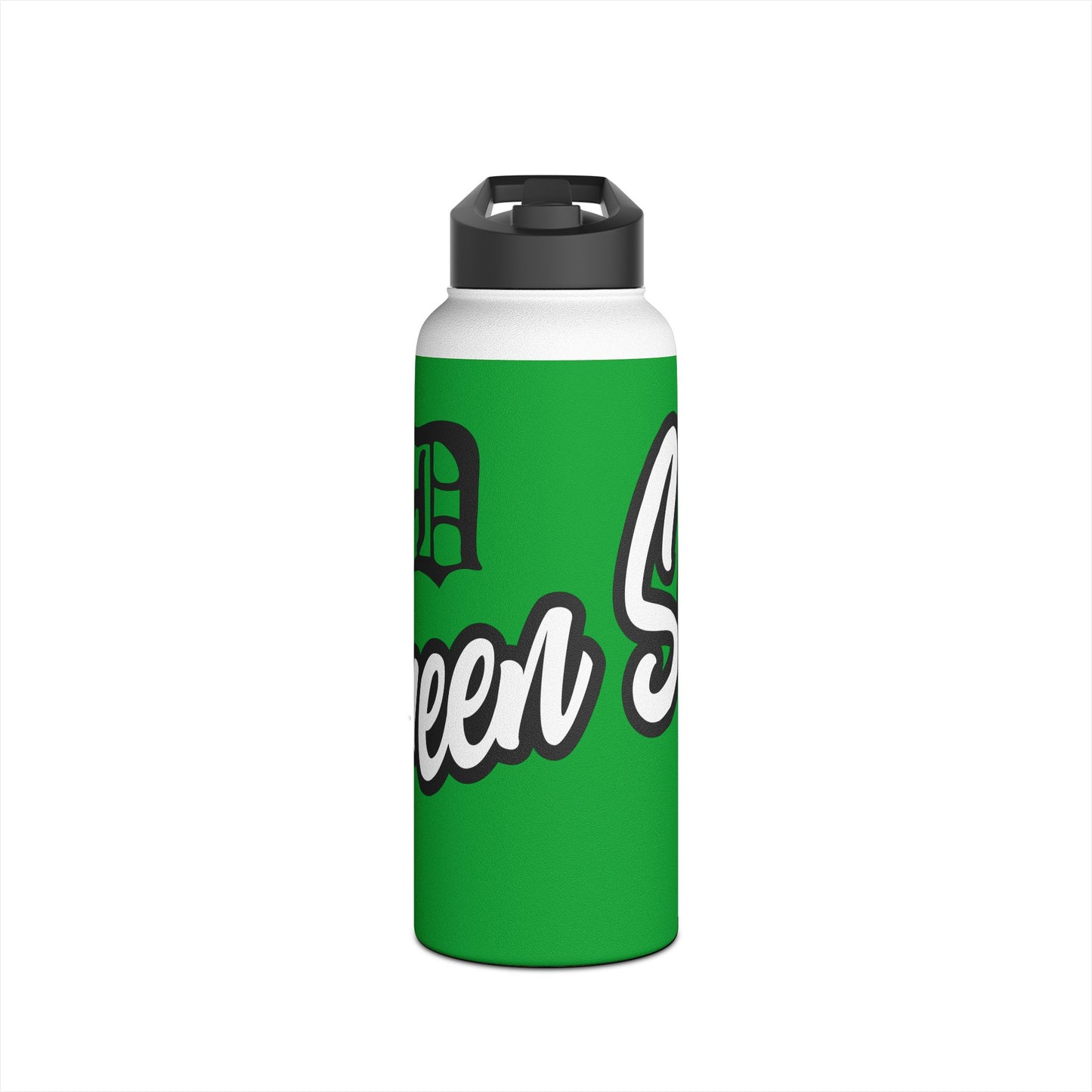 Copy of Green Sox Stainless Steel 32 0z. Water Bottle_green background — Sports Fan Insulated Bottle
