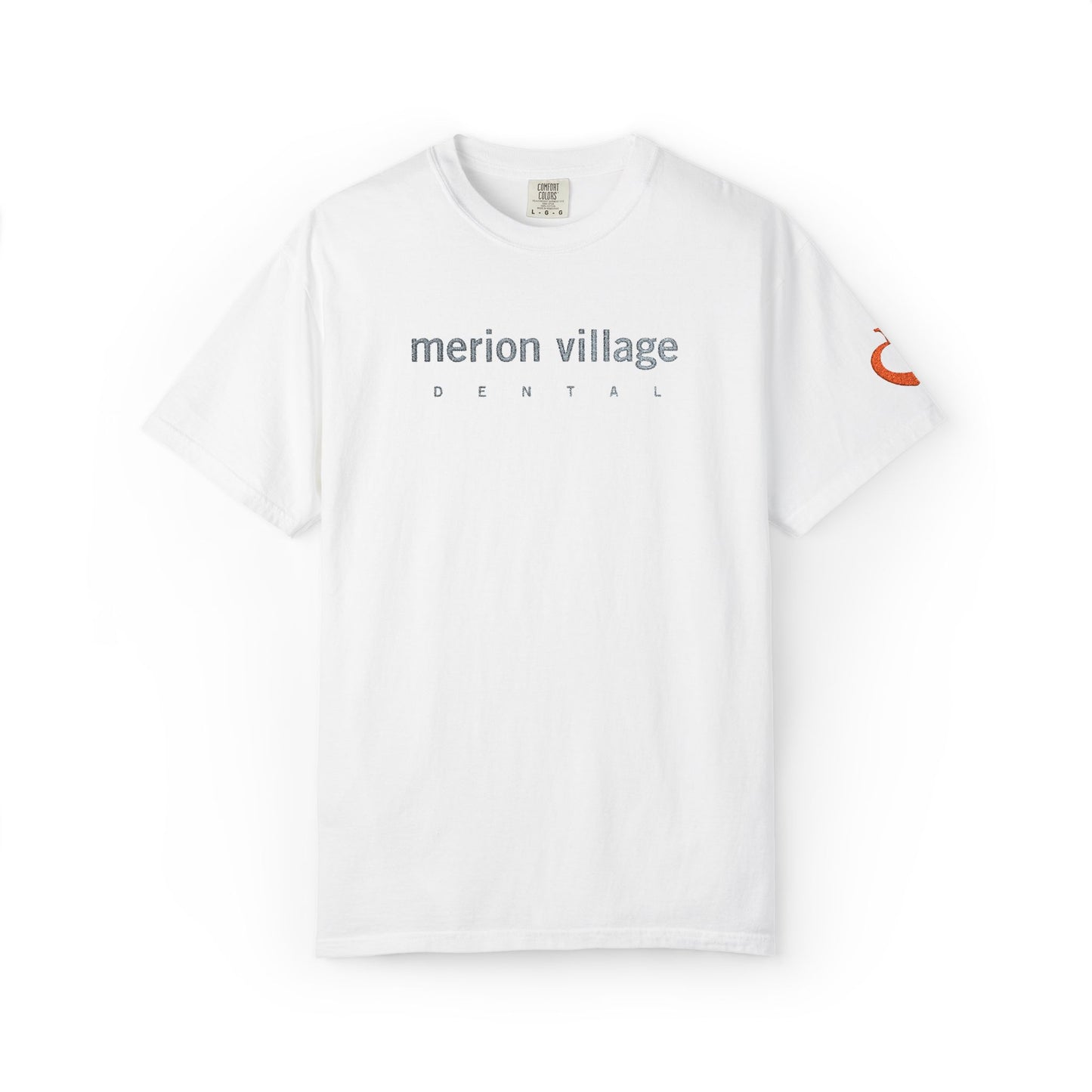 MVD_MERION VILLAGE DENTAL_embroidery – Apple-Heart icon sleeve_embroidery - T-Shirt
