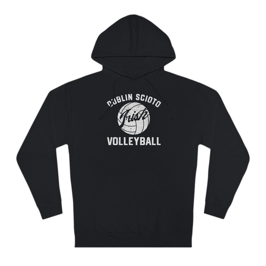 DUBLIN SCIOTO_IRISH VOLLEY BALL GRAPHIC_Distressed-Unisex Hooded Sweatshirt