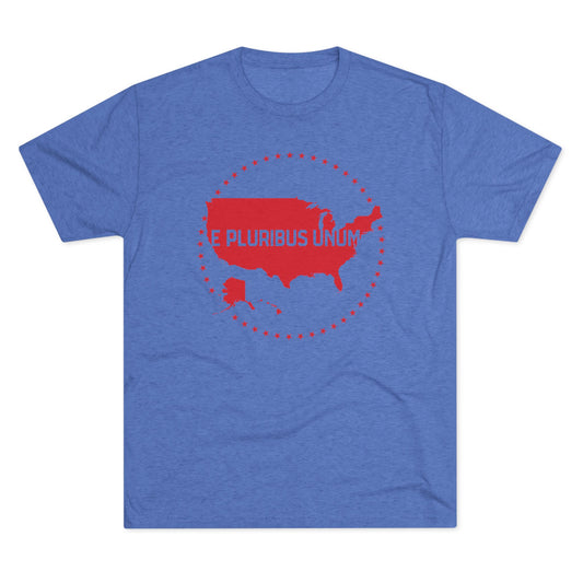E PLURIBUS UNUM_USA MAP_STARS MEDALLION Crew Tee