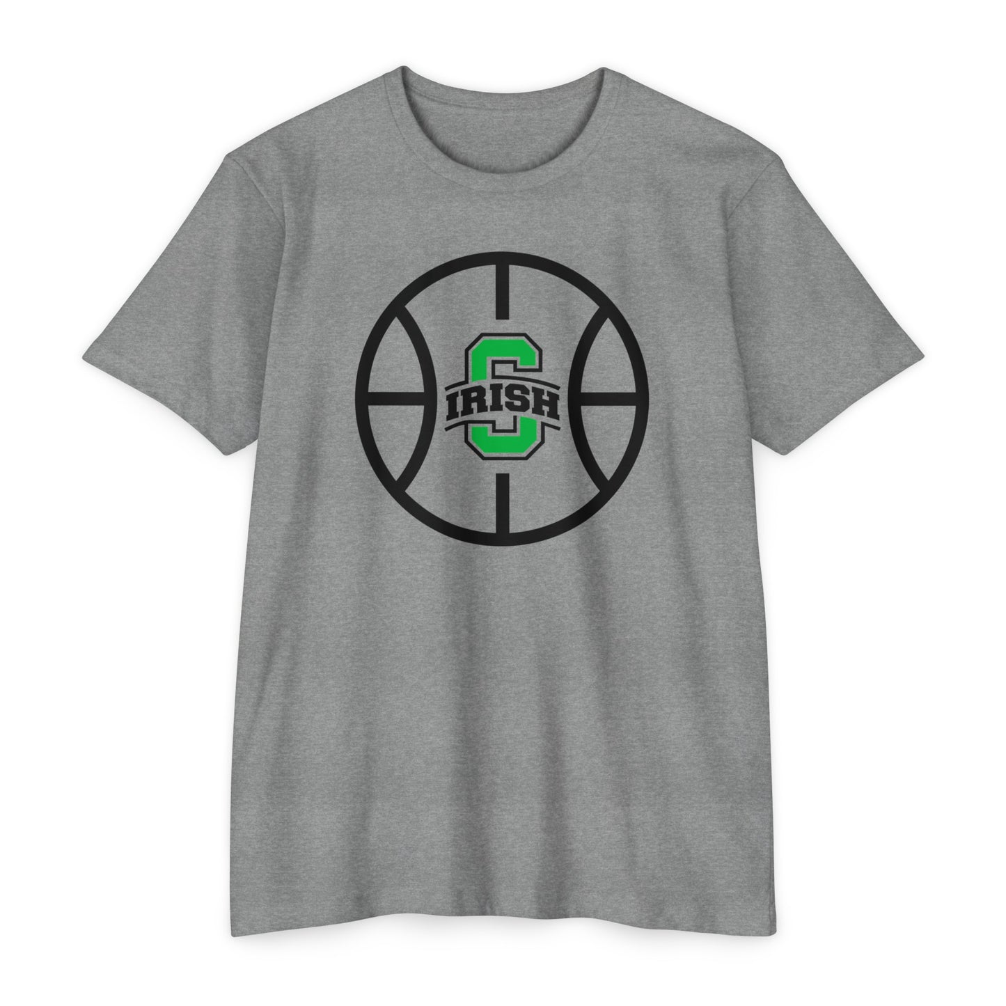 SCIOTO LOGO-BASKETBALL GRAPHIC-Unisex CVC Jersey T-shirt