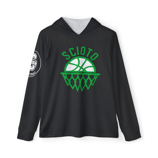 SCIOTO_ball+hoop gfx_SCIOTO BASKETBALL (sleeve)-Men's Sports Warmup Hoodie (AOP)