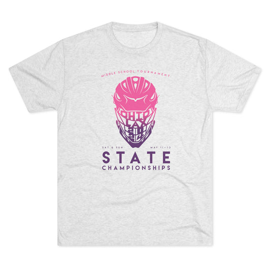 HELMET_STATE CHAMPIONSHIPS-Unisex Tri-Blend Crew Tee