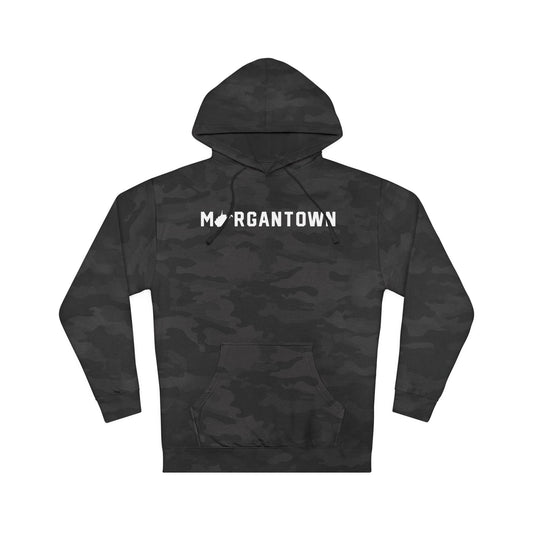 MORGANTOWN_WV STATE SHAPE - Unisex Hooded Sweatshirt