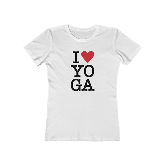 I HEART YOGA-The Boyfriend Tee for Women