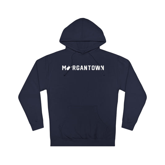 MORGANTOWN_WV STATE SHAPE - Unisex Hooded Sweatshirt