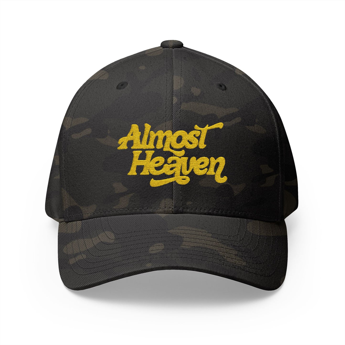 Almost Heaven_WBGV(back) - Embroidered Cap — Retro Script Hat
