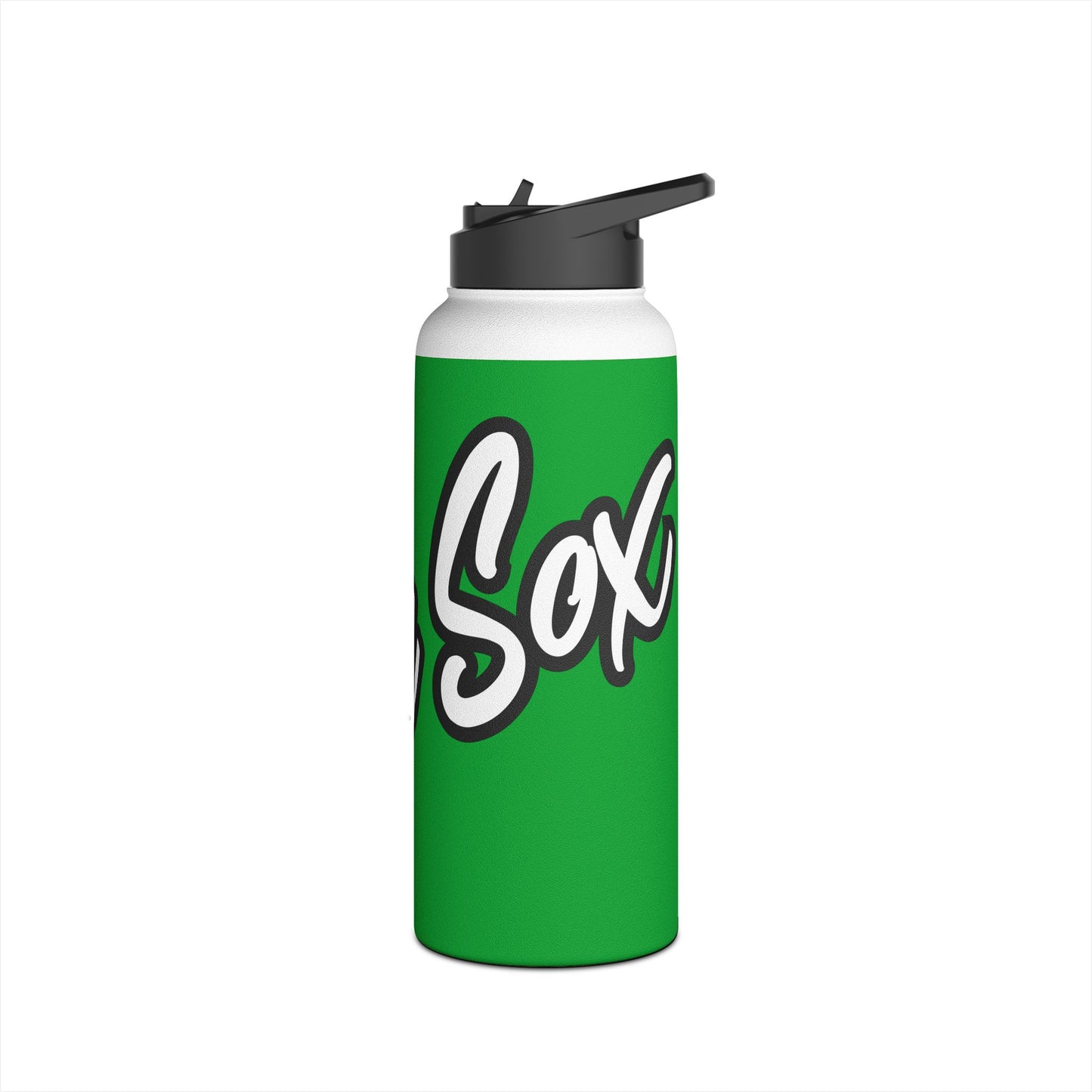 Copy of Green Sox Stainless Steel 32 0z. Water Bottle_green background — Sports Fan Insulated Bottle