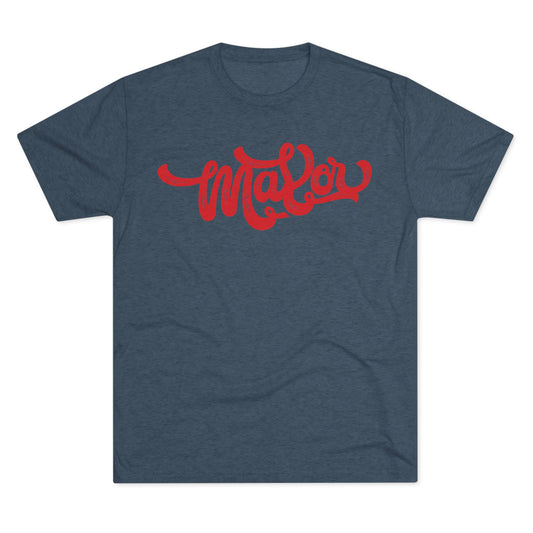 MAYOR (script)-Unisex Tri-Blend Crew Tee