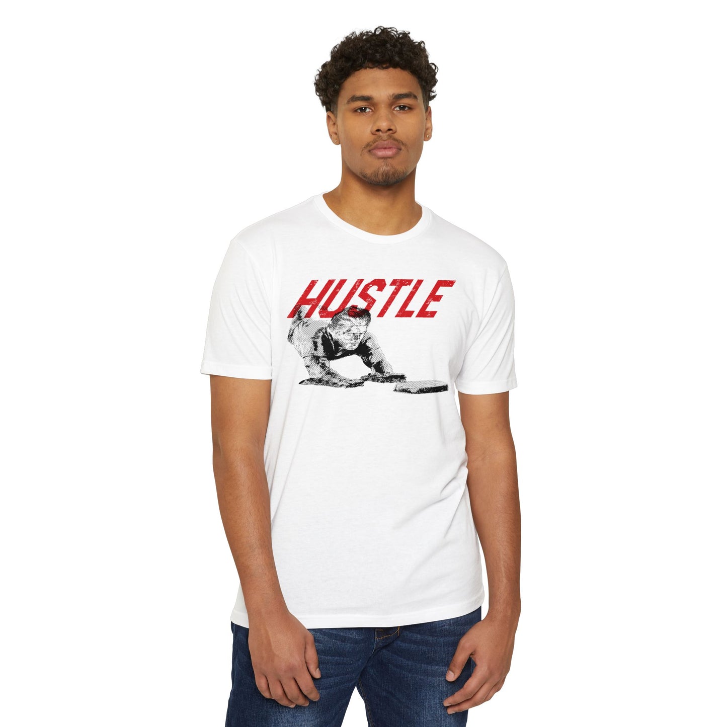 HUSTLE-Unisex CVC Jersey T-shirt