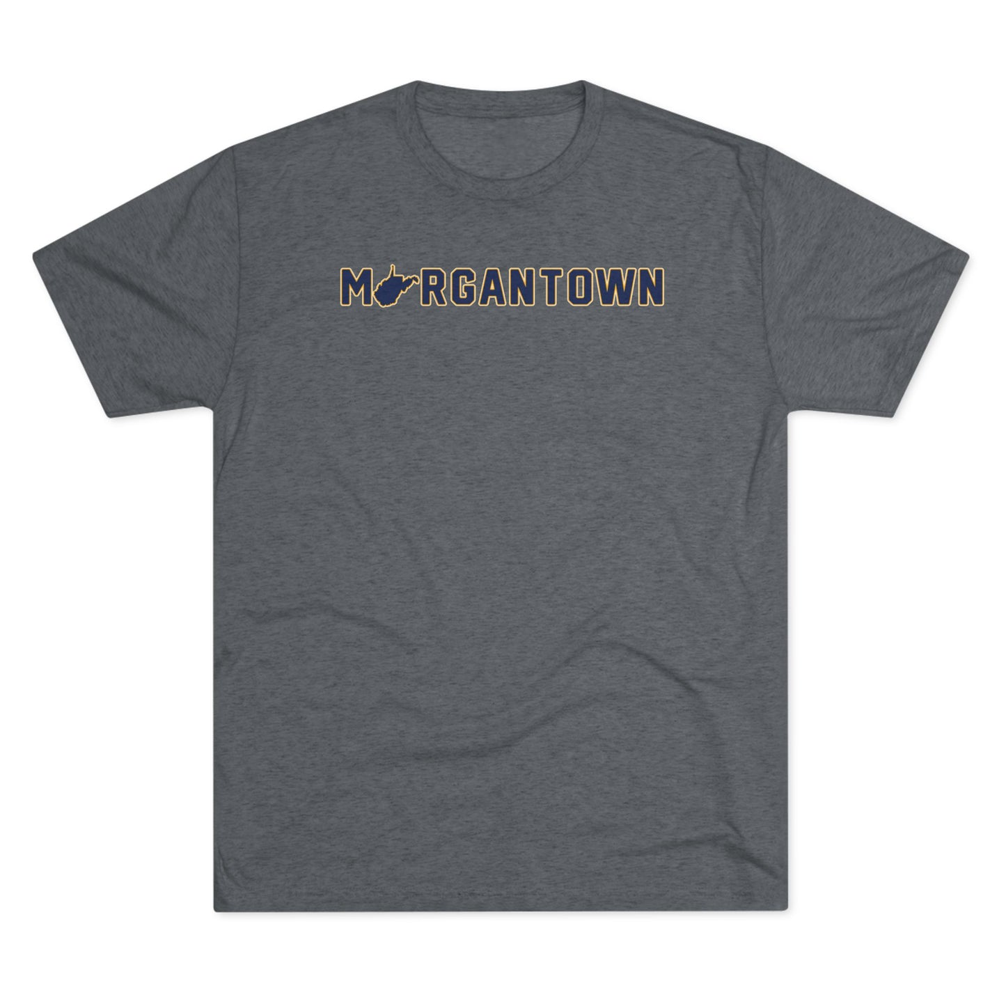 MORGANTOWN (outline stroke) - Unisex Tri-Blend Crew Tee