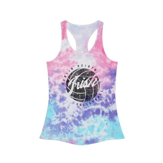 IRISH VOLLEYBALL GRAPHIC_DUBLIN SCIOTO_VOLLEYBALL-Tie Dye Racerback Tank Top