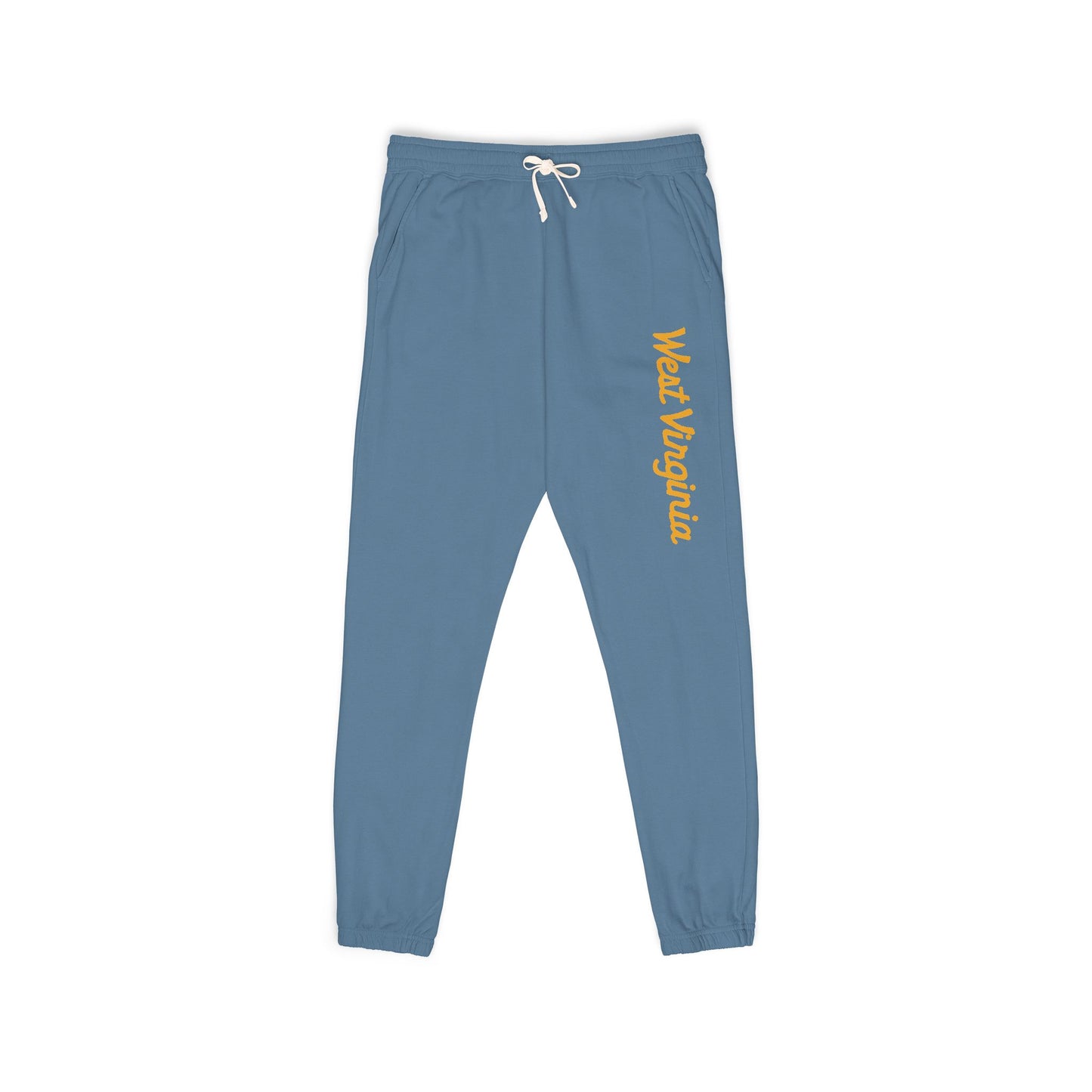 WEST VIRGINIA (Script)-Unisex Garment-Dyed Lightweight Fleece Sweatpants