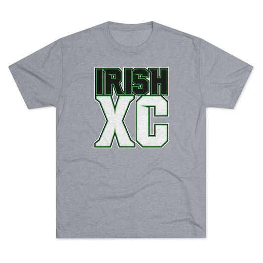 IRISH XC-stacked-Unisex Tri-Blend Crew Tee