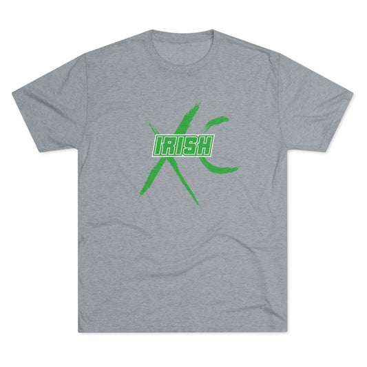 IRISH_XC brush stroke-Unisex Tri-Blend Crew Tee