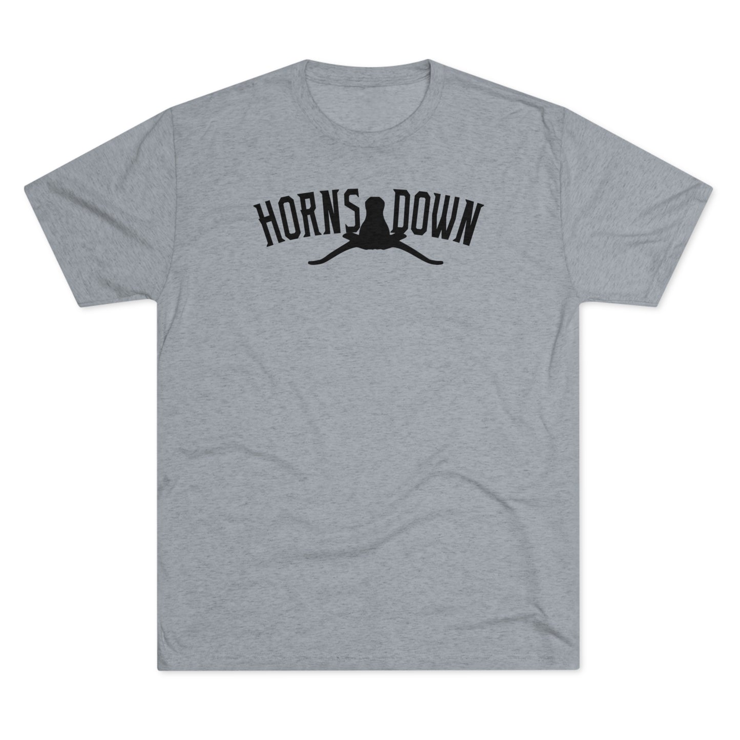 HORNS DOWN (arched type)-Unisex Tri-Blend Crew Tee