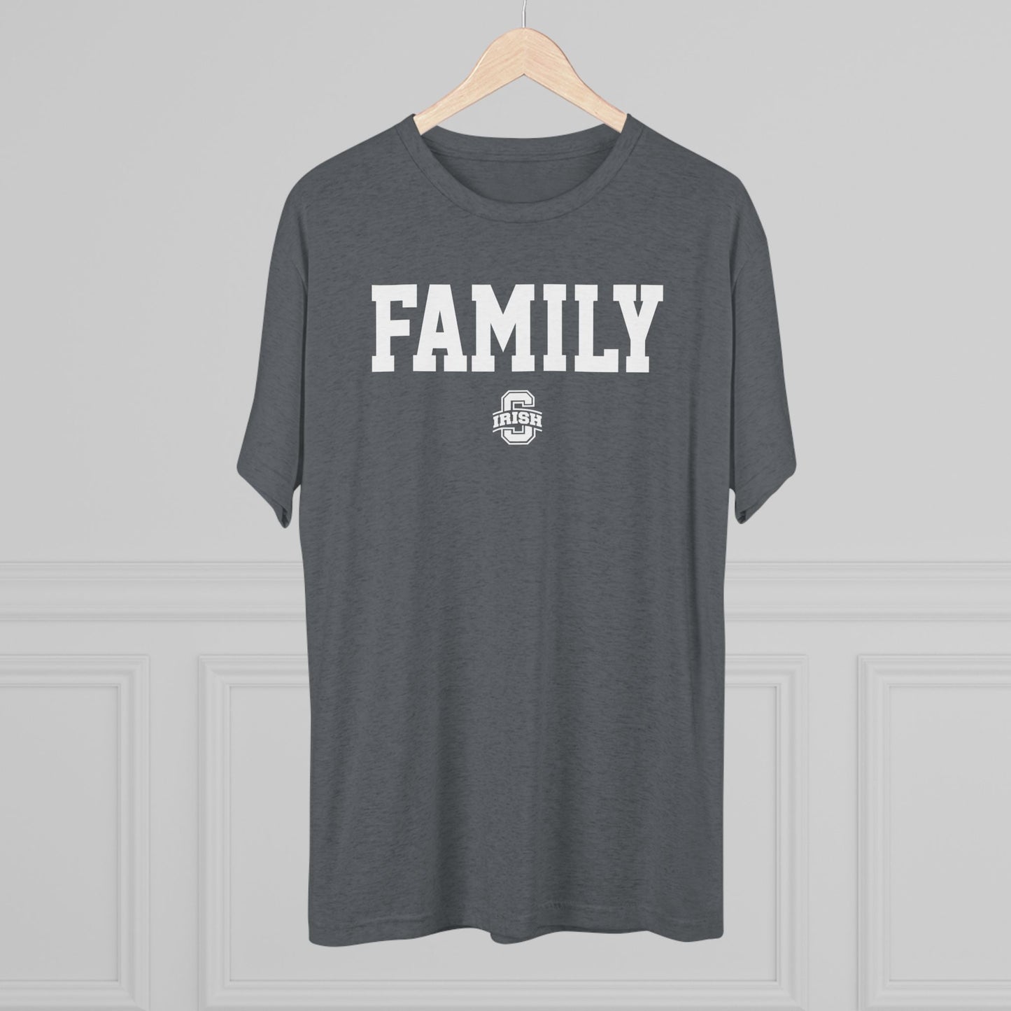 FAMILY_SCIOTO BLOCK S LOGO-Unisex Tri-Blend Crew Tee