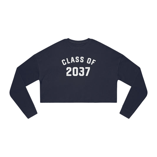 CLASS OF 2037-Women's Cropped Sweatshirt