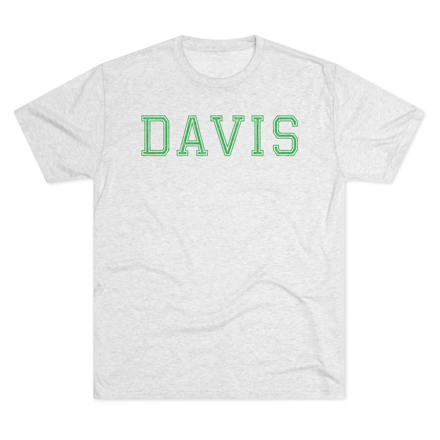 DAVIS-Unisex Tri-Blend Crew Tee