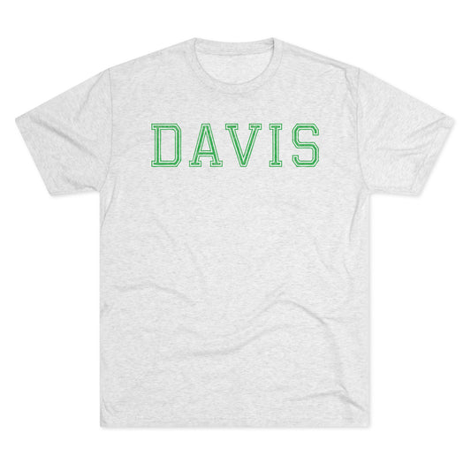 DAVIS-Unisex Tri-Blend Crew Tee