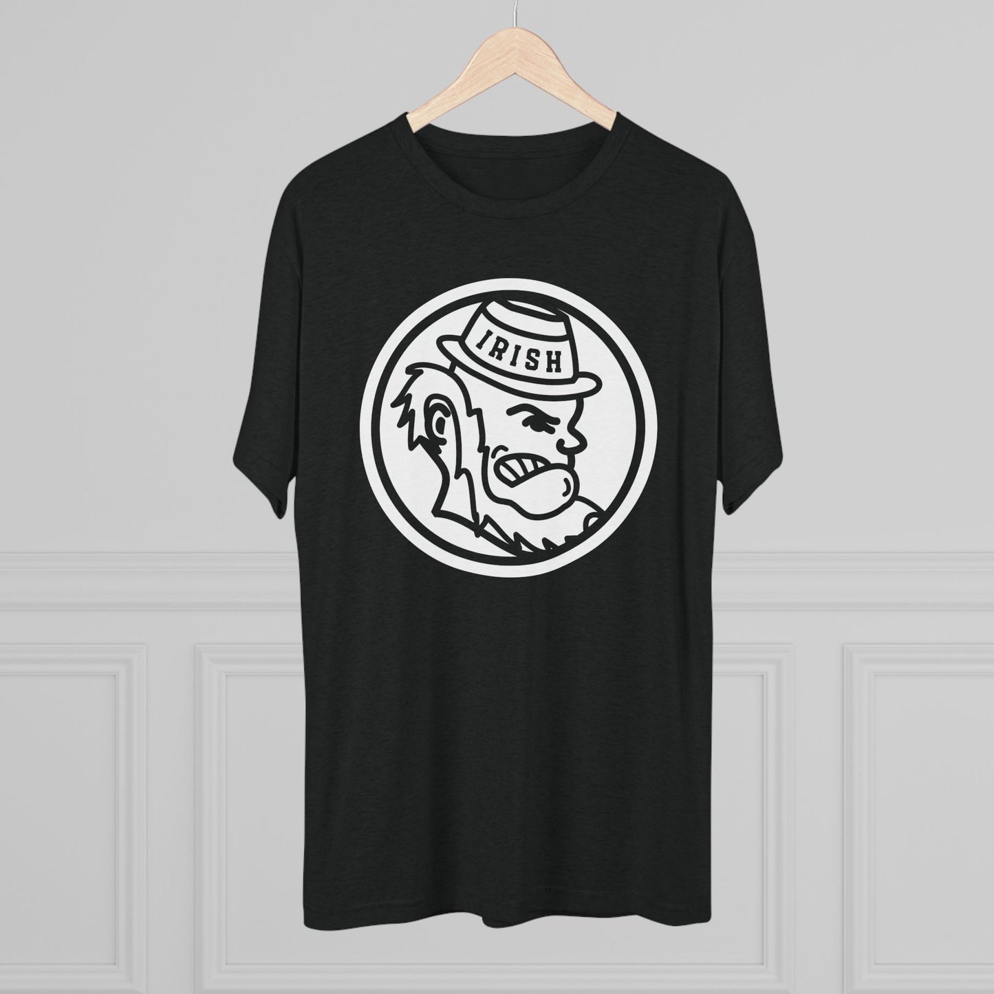 Leprechaun Medallion_White – Tee — Irish St. Patrick’s Day Graphic Shirt