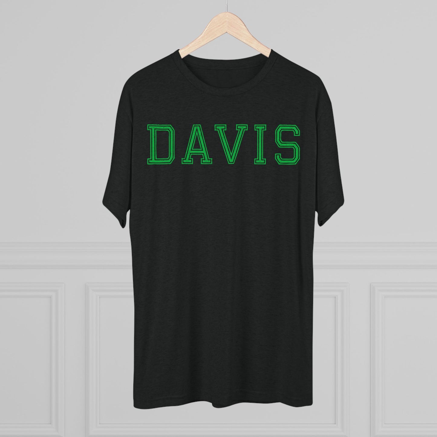 DAVIS-Unisex Tri-Blend Crew Tee