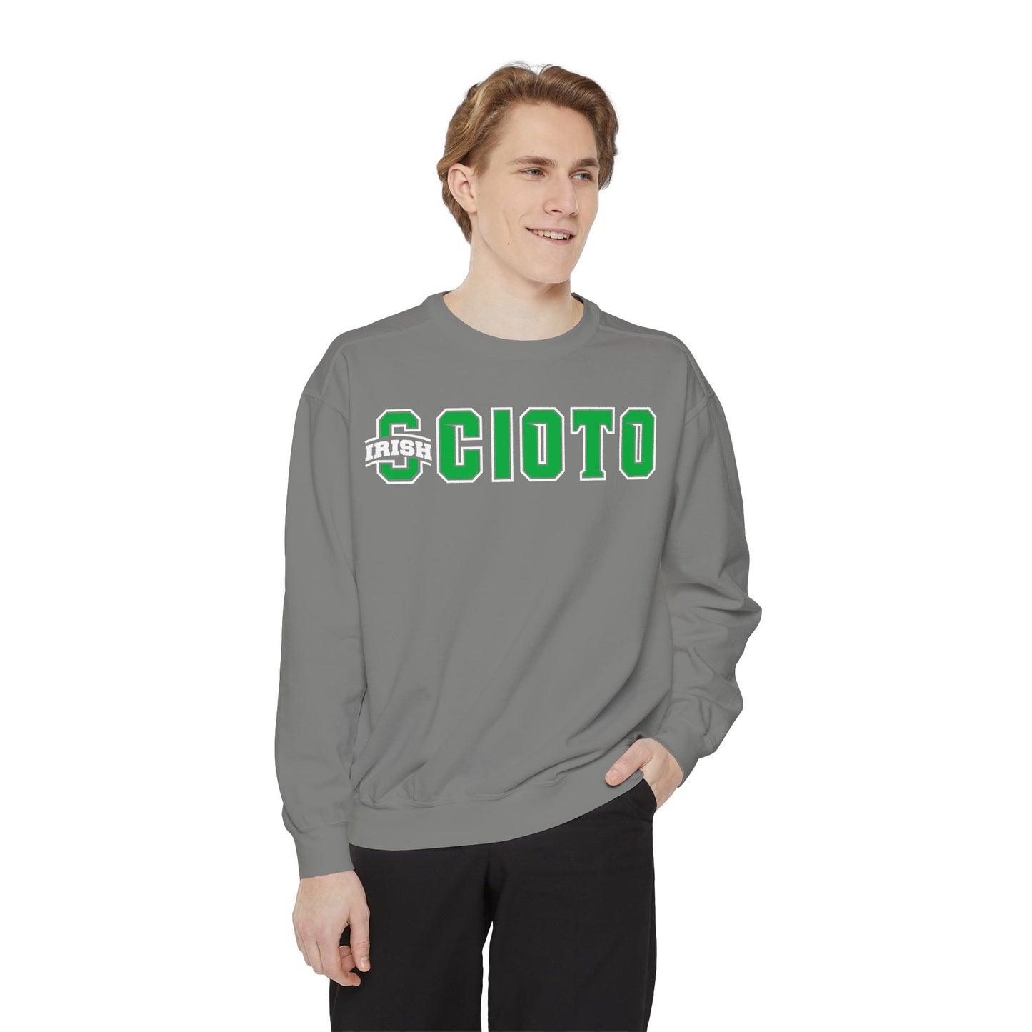 SCIOTO (IRISH LOGO SUBSTITUTION) - Unisex Garment-Dyed Sweatshirt