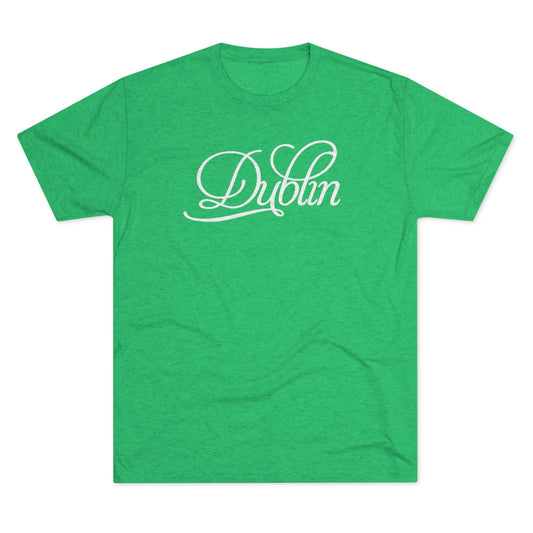 Dublin (simple script)-Unisex Tri-Blend Crew Tee