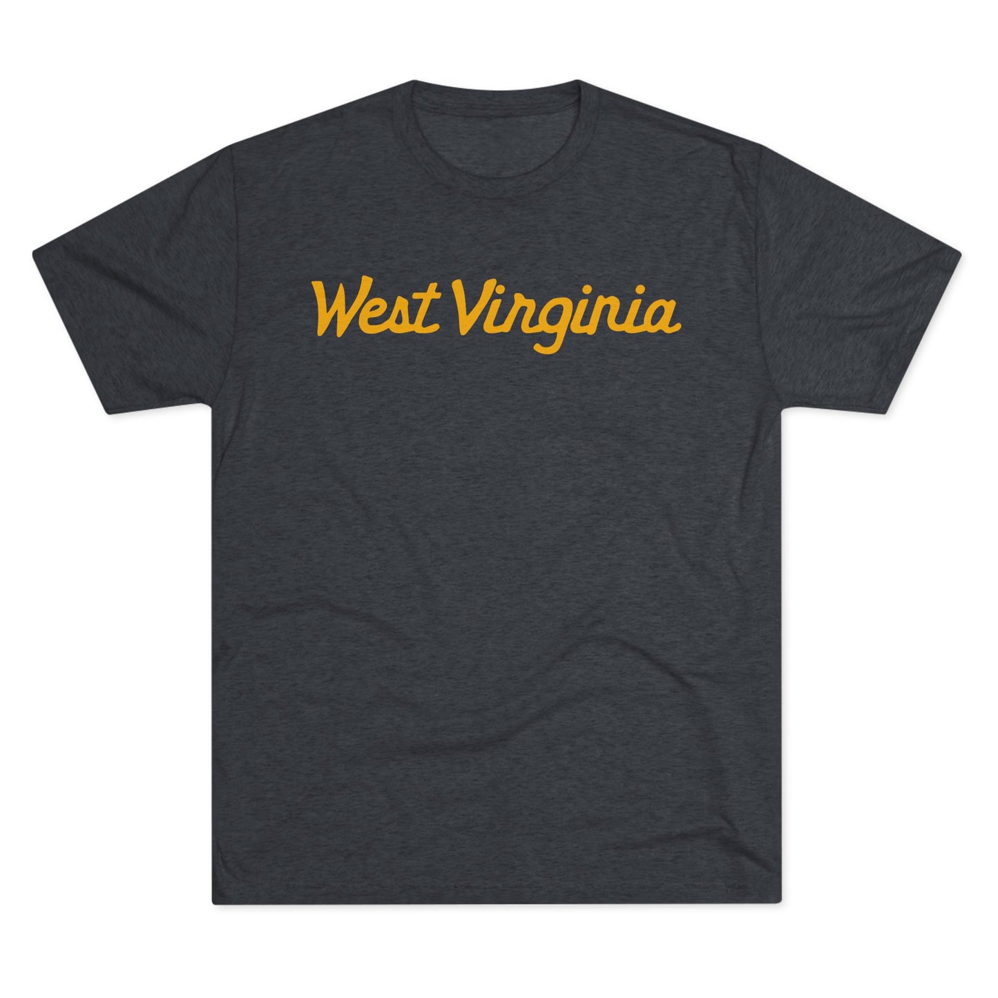 SCRIPT WEST VIRGINIA-Unisex Tri-Blend Crew Tee