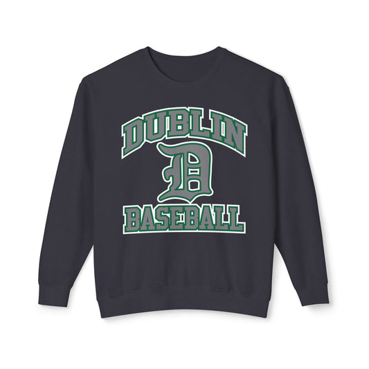 DUBLIN BASEBALL_Script D-Unisex Lightweight Crewneck Sweatshirt