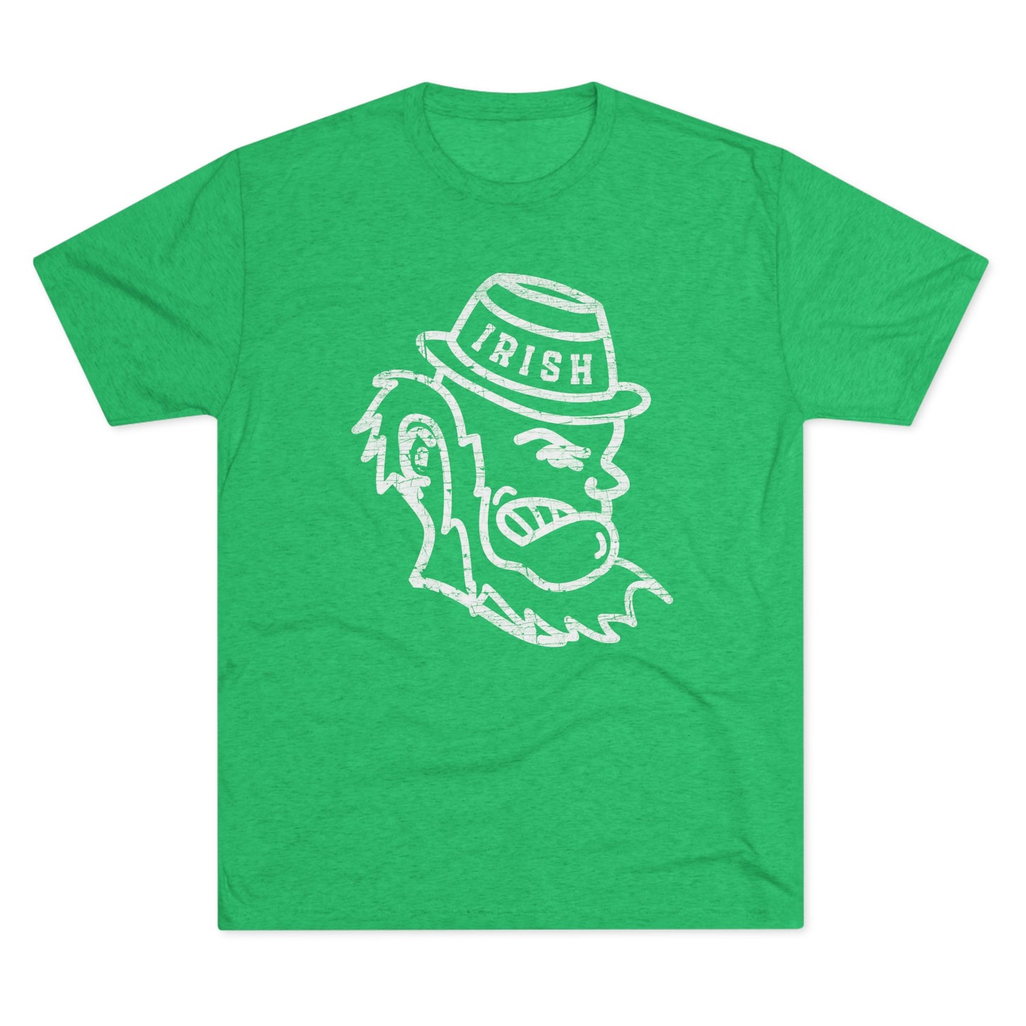 LEPRECHAUN_Distressed - Unisex Tri-Blend Crew Tee