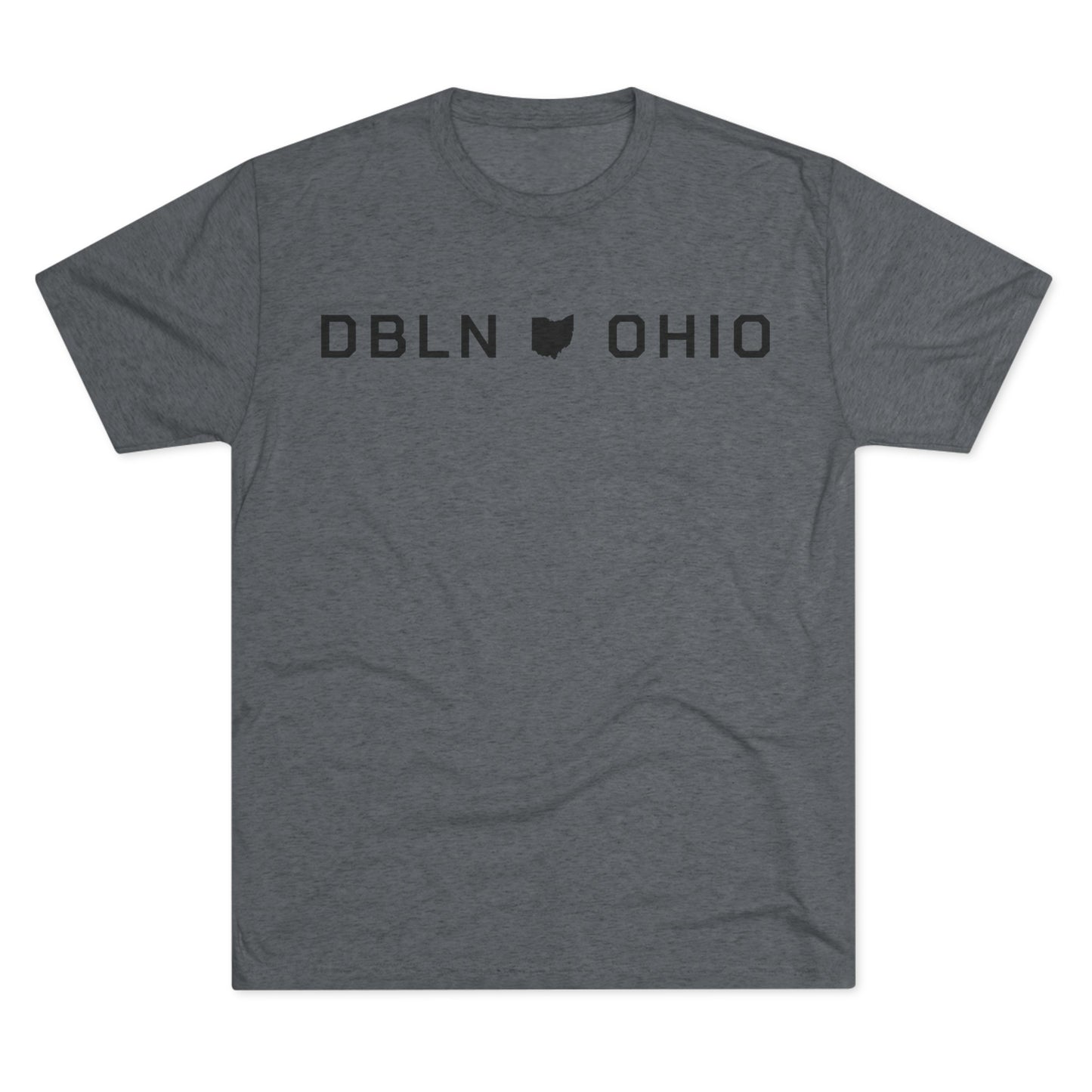 DBLN (OH STATE SHAPE) OHIO-Unisex Tri-Blend Crew Tee