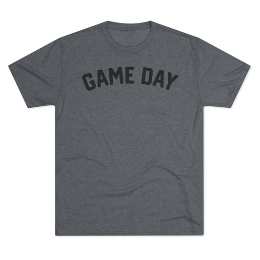 GAME DAY (arched typography)-Unisex Tri-Blend Crew Tee