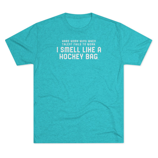 I SMELL LIKE A HOCKEY BAG-Unisex Mineral Wash T-Shirt