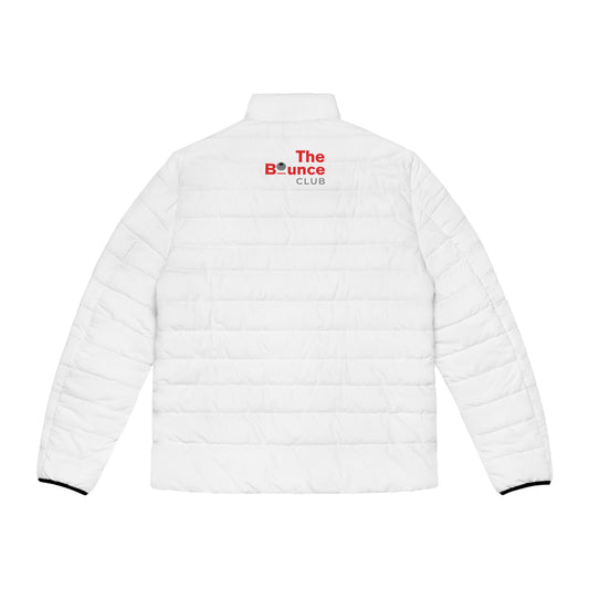 TBC ICON (front left chest)_Bounce Club identity (upper back) – Men's Puffer Jacket (AOP)