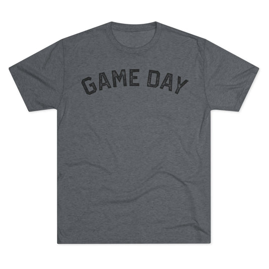 GAME DAY (arched typography) Distressed-Unisex Tri-Blend Crew Tee
