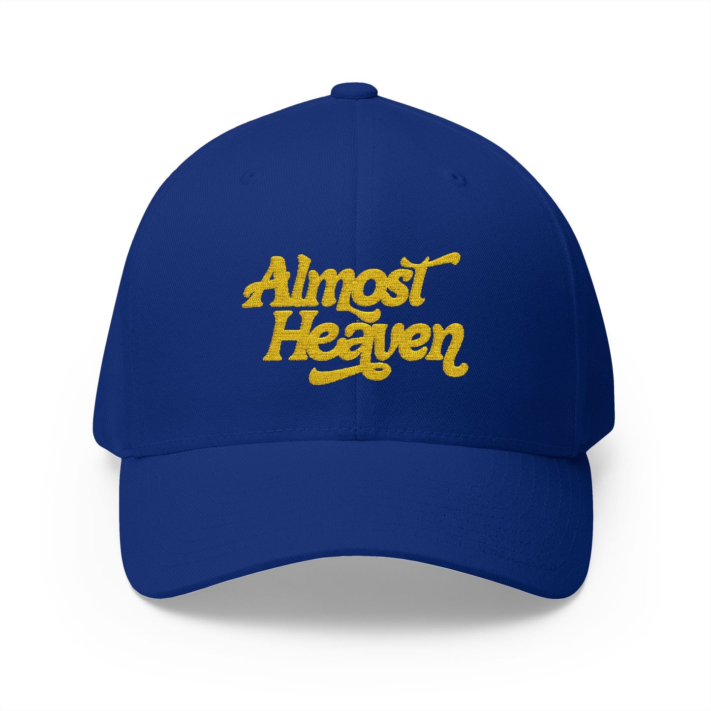 Almost Heaven_WBGV(back) - Embroidered Cap — Retro Script Hat