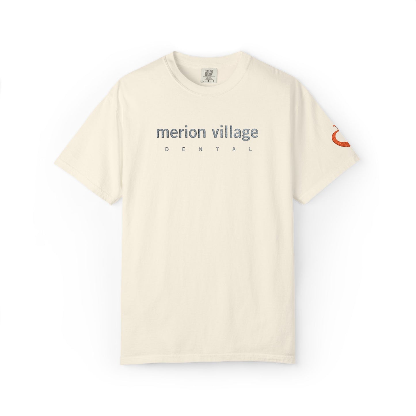 MVD_MERION VILLAGE DENTAL_embroidery – Apple-Heart icon sleeve_embroidery - T-Shirt