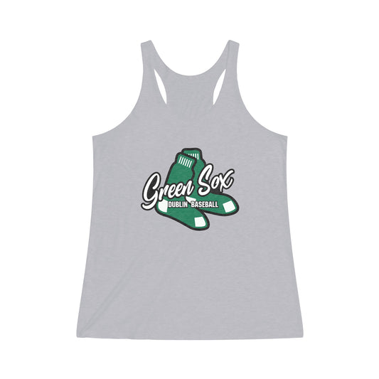 GREEN SOX (Socks icon)-Women's Tri-Blend Racerback Tank