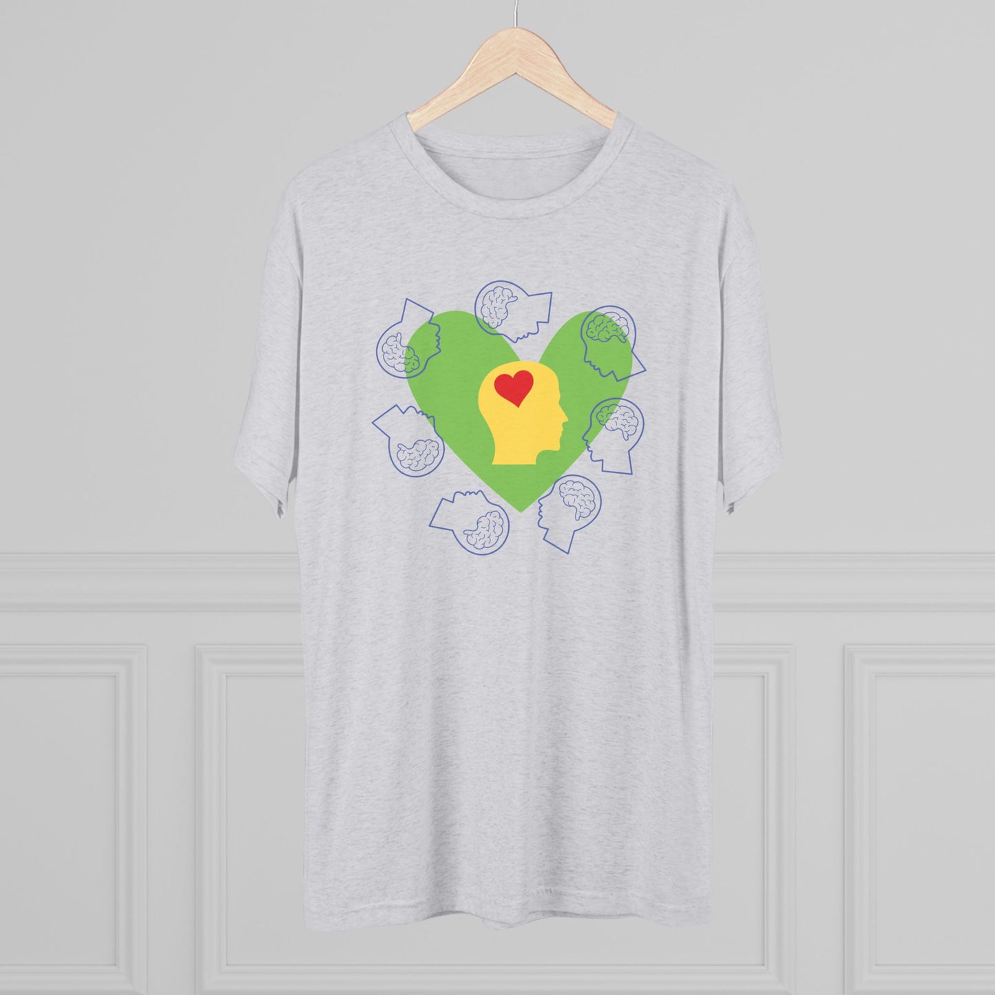 Everybody Everday_Eco-Friendly Heart Mind Graphic_Unisex Casual Tee, Gift for Friend, Thoughtful Gift