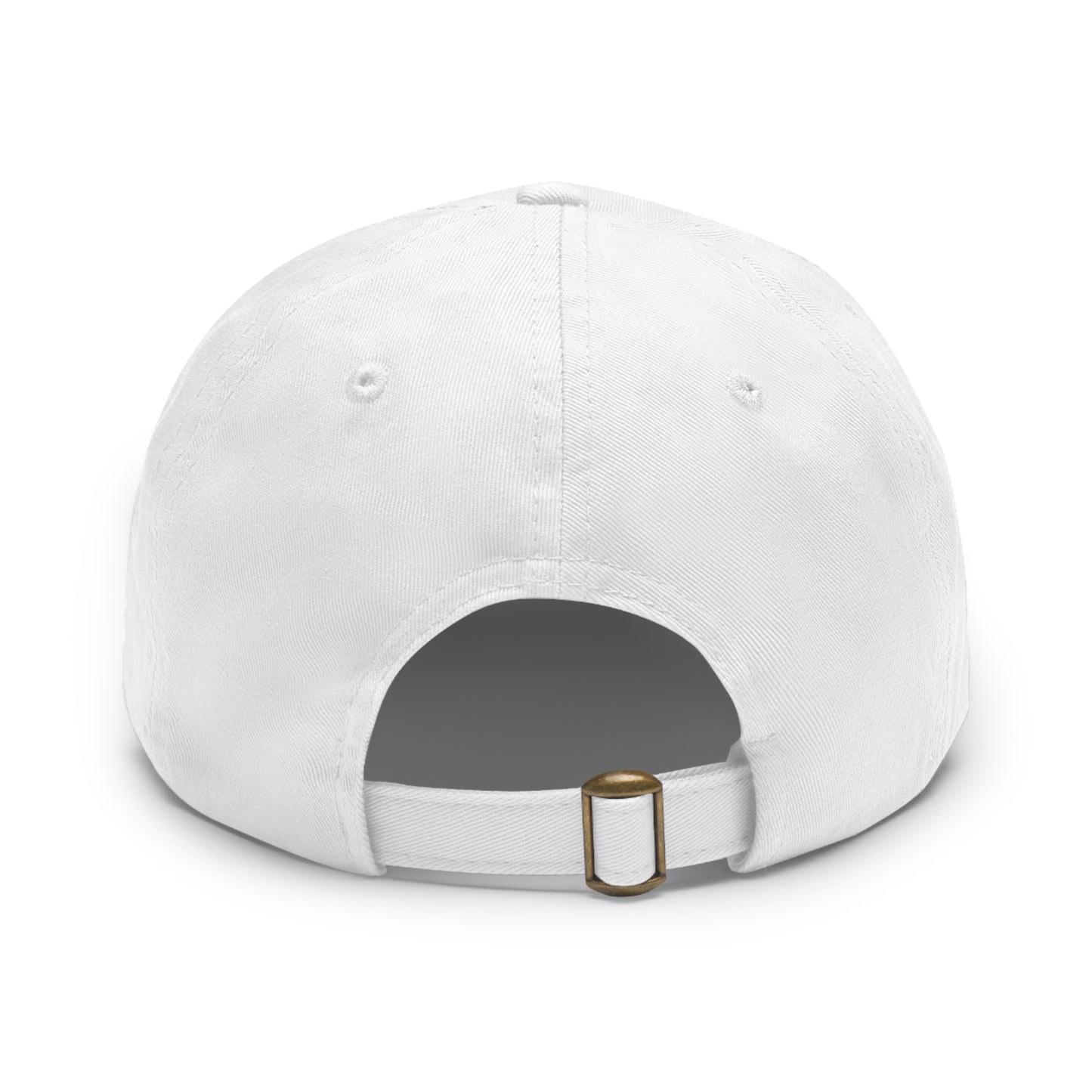 Dublin (script)-Dad Hat with Leather Patch (Rectangle)