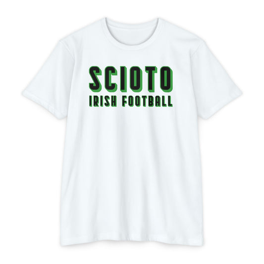 SCIOTO IRISH FOOTBALL (3D)-Unisex CVC Jersey T-shirt